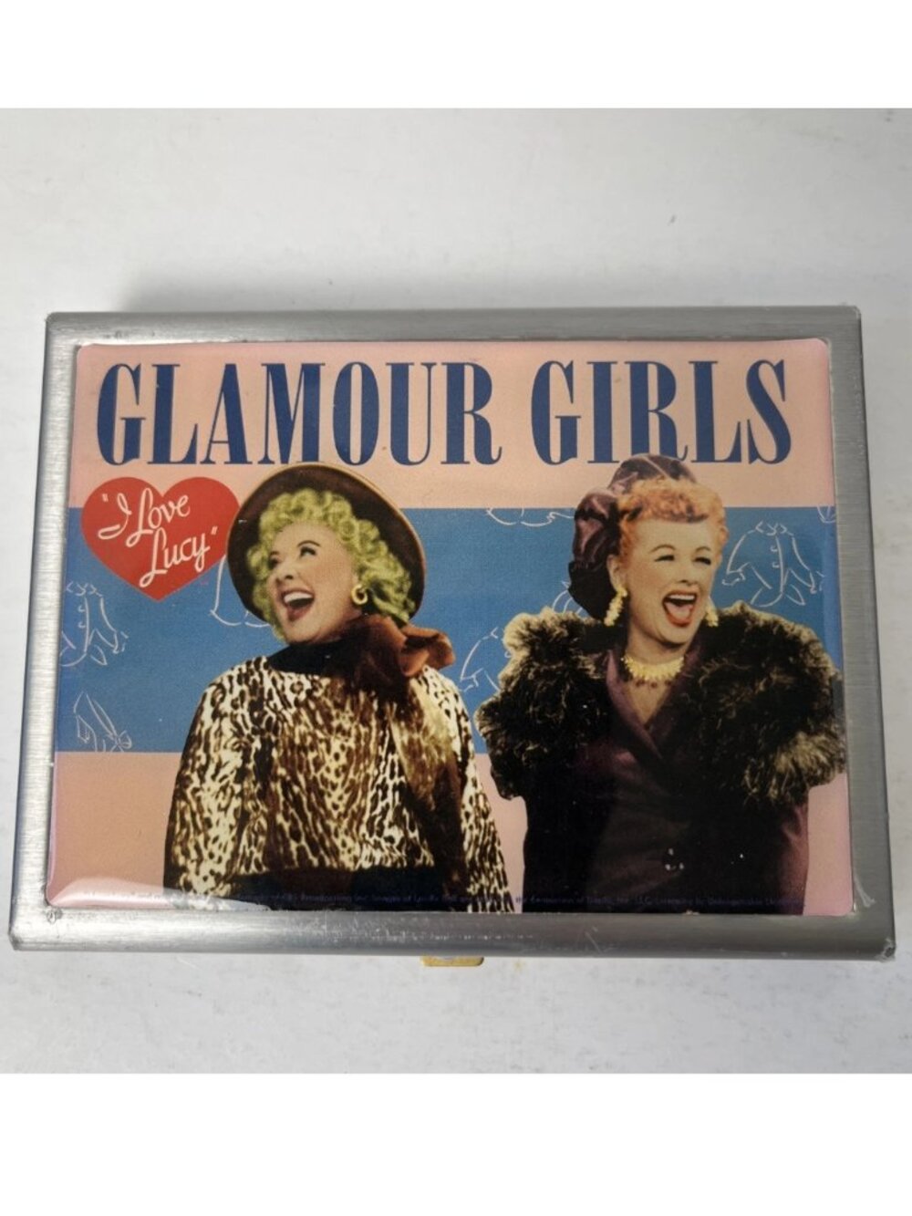 I Love Lucy Glamour Girls Metal Card Case Lucy & Ethel Vandor